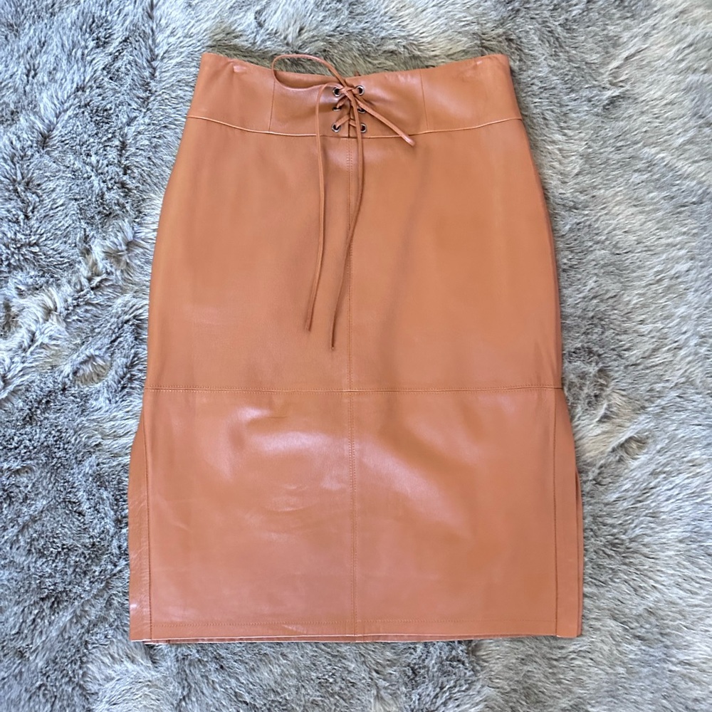 BCBGMaxAzria Tan Pencil Skirt